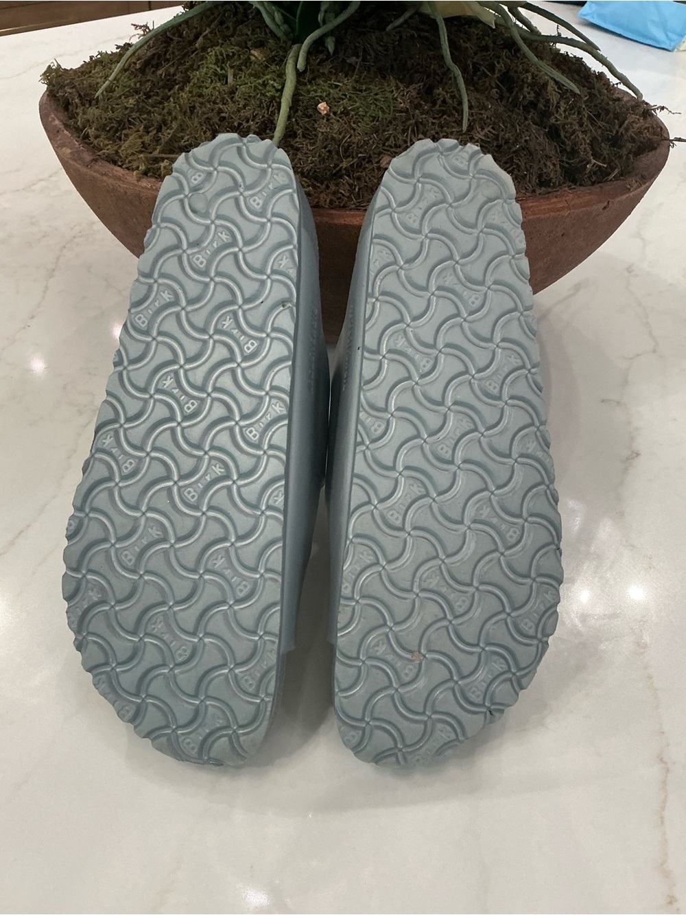 Birkenstock Arizona EVA Sandals Metallic Silver - Picture 3 of 5